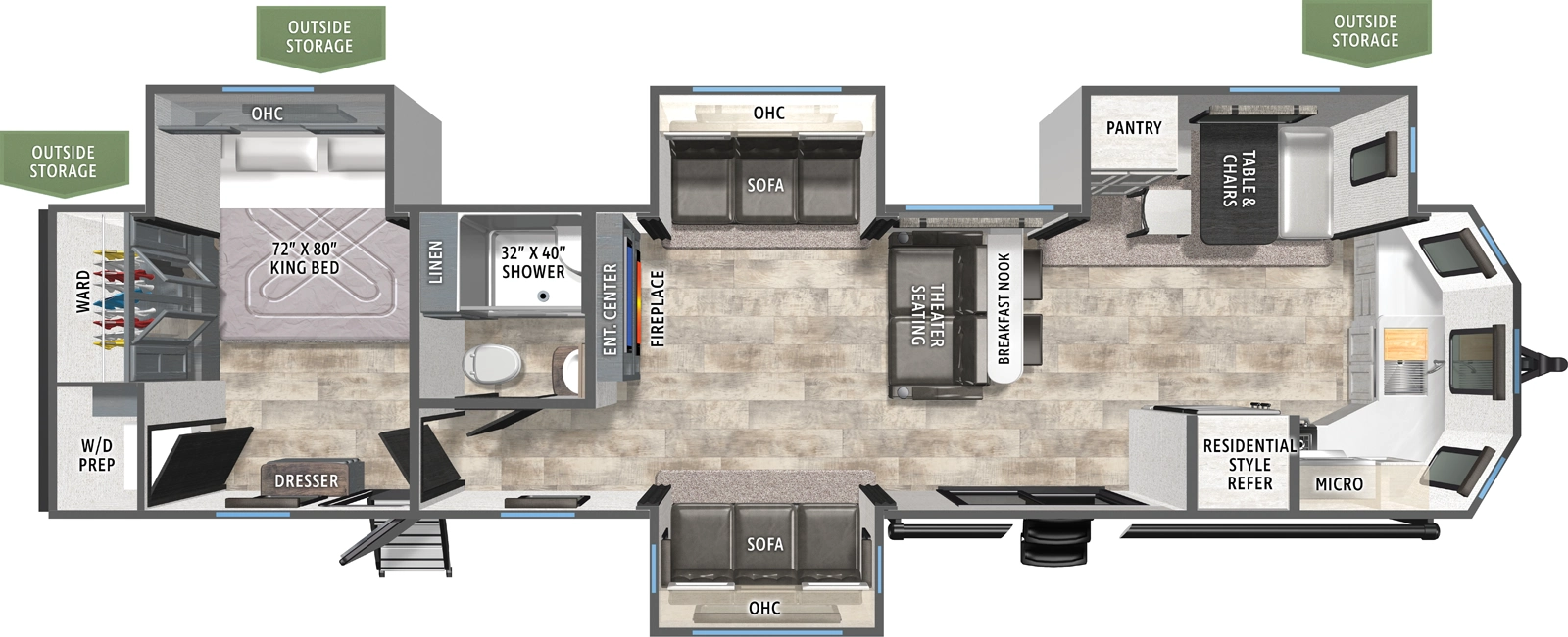 Puma Vista 39FKL Floorplan